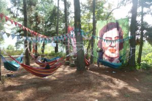 'Hammockville' installation 2015