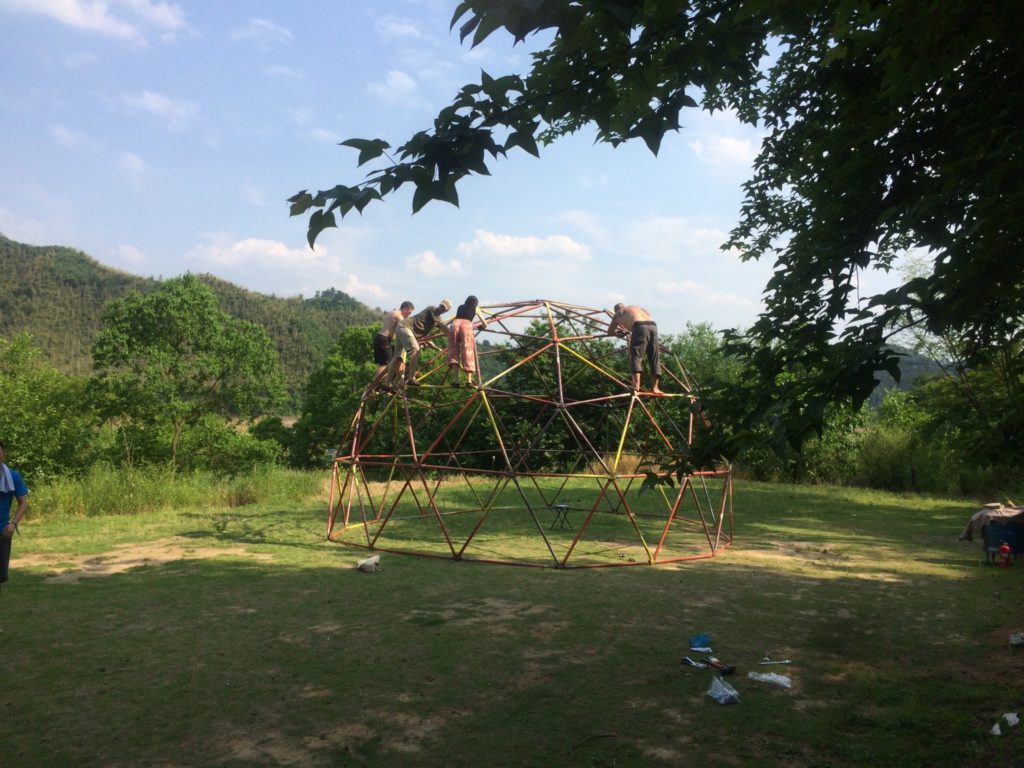 Dome construction, Dragon Burn 2017