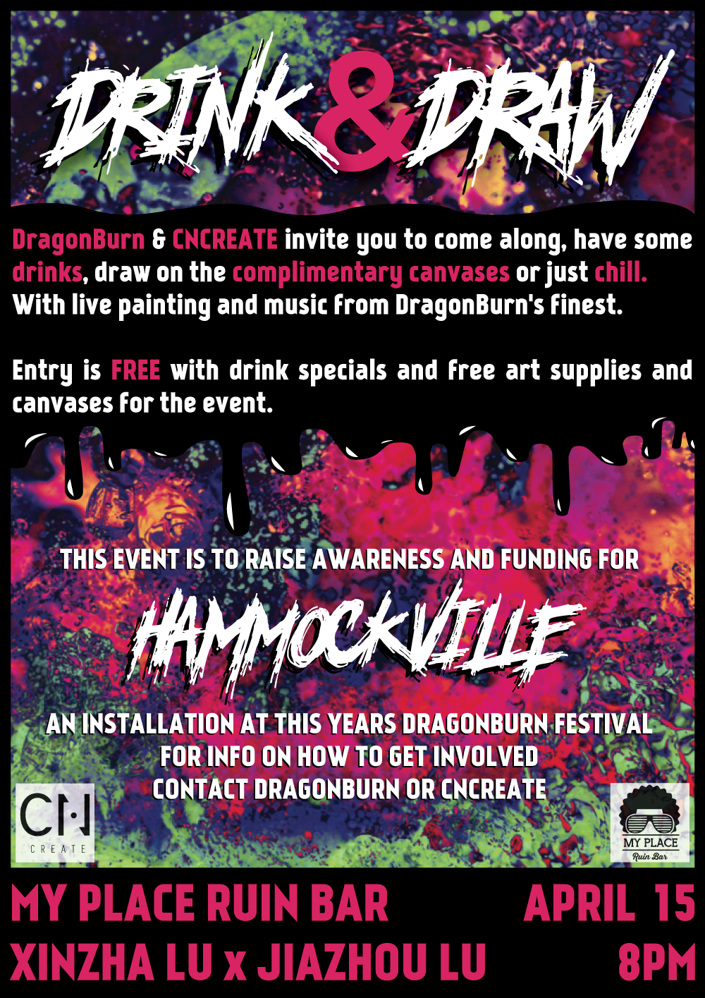 Drink & Draw: Hammockville Fundraiser