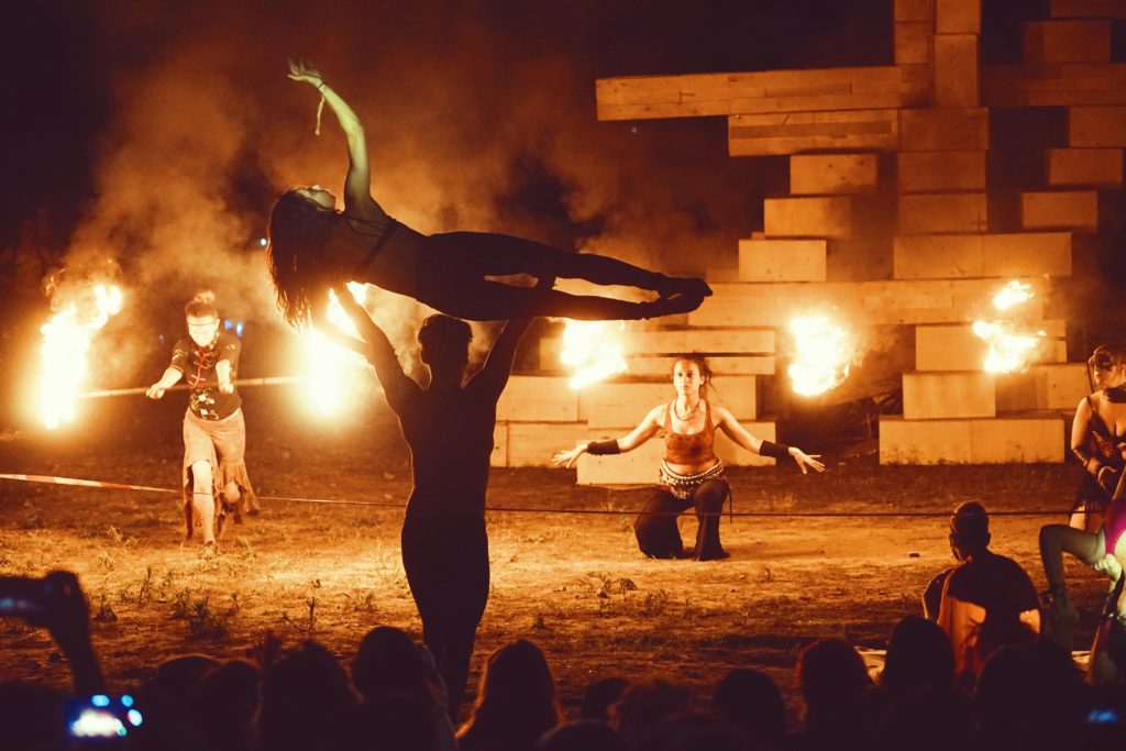 Show at the Effigy Burn - picture by Tutu