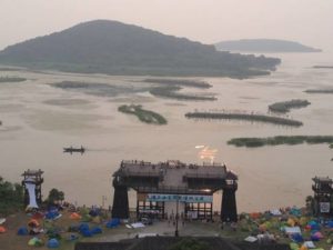 In 2014 Dragon Burn was held at a former movie set on the shores of Lake Tai