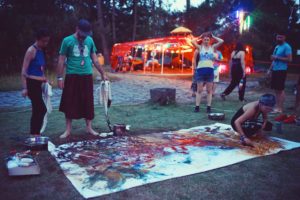 ZhouZhou performs a live painting at Dragon Burn 2016